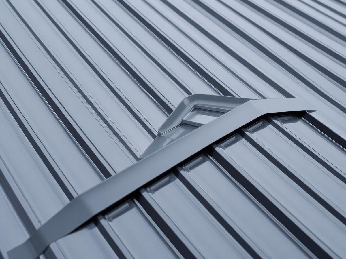 Standing seam metal roof detail